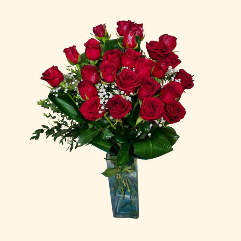 Bouquet di 24 rose rosse