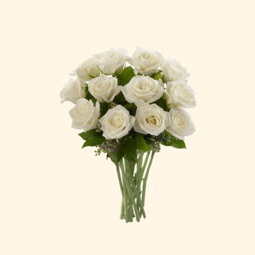 Bouquet di 20 rose bianche Consegniamo in giornata a domicilio a Roma
