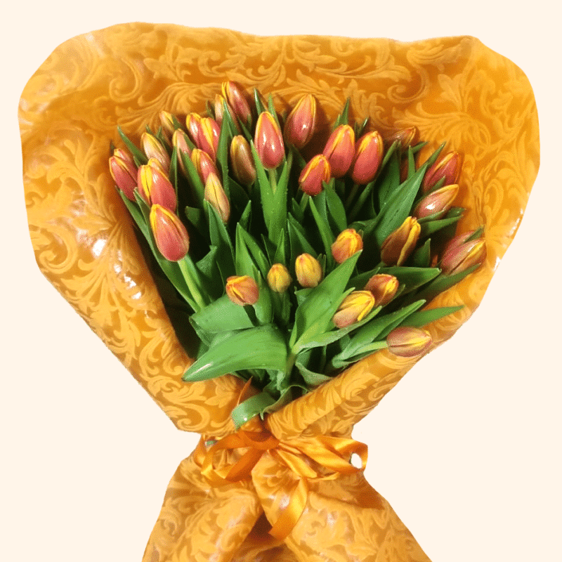 Consegna a domicilio Bouquet di Tulipani Arancioni a Roma