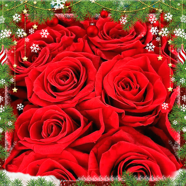 Idea Regalo Natalizia - Flower Box in cappelliera tonda con Rose stabilizzate di colore rosso. Flower delivery in Rome red roses