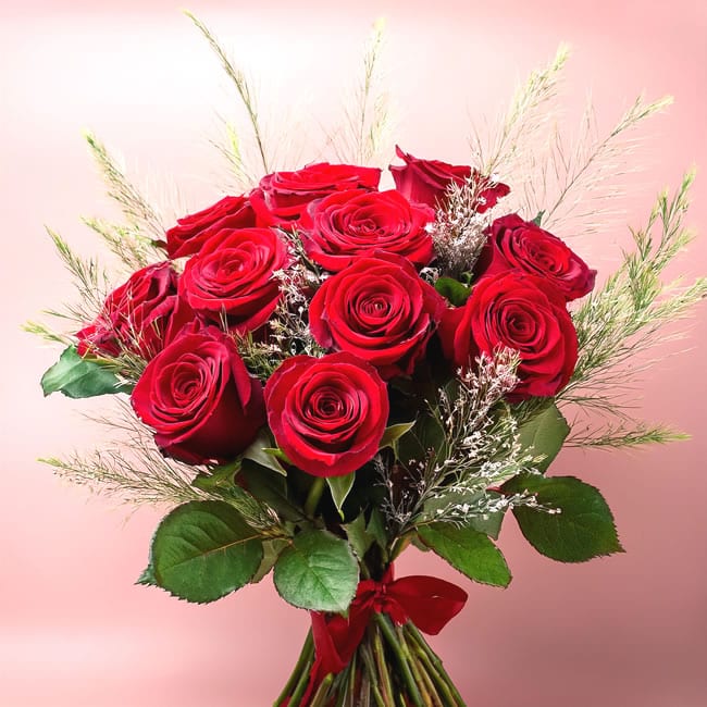Consegniamo a domicilio a Roma Bouquet di Rose rosse per San Valentino